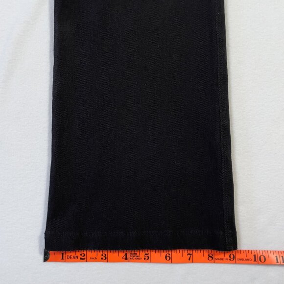Woman with Control Flair Denim Pants Black 34" Inseam Size M TALL - Picture 13 of 16